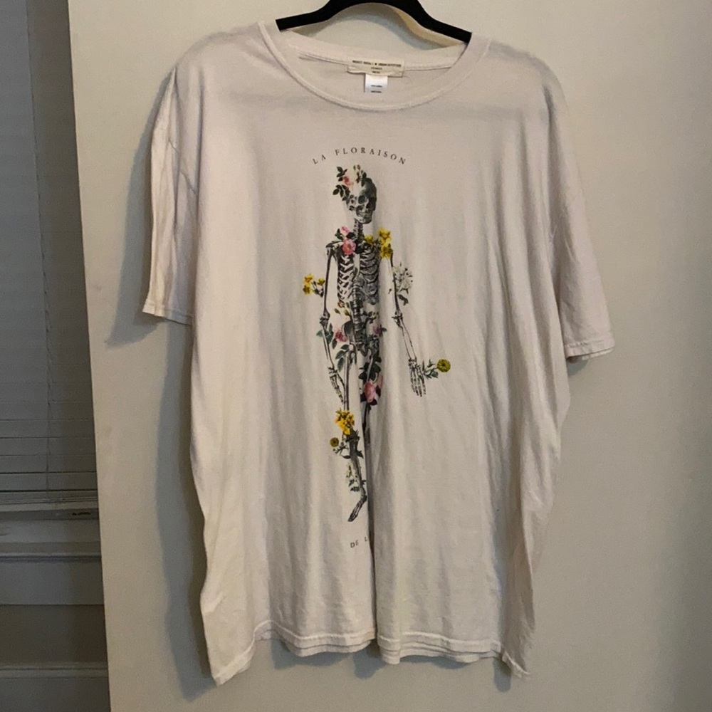 Urban outfitters skeleton shirt dress oversized tee